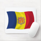 Andorra Vlag Muismat (Met muis)