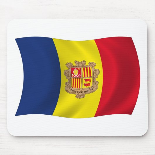 Andorra Vlag Muismat (Voorkant)