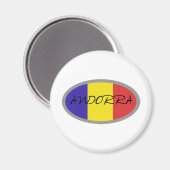 Andorra vlag ontwerp! magneet (Voorkant / Achterkant)