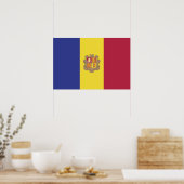 Andorra vlag poster (Keuken)