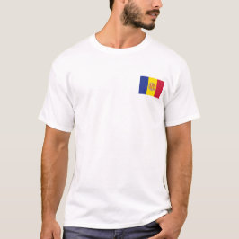 Andorra Vlag T-Shirt, Patriotische T-Shirts, T-shirt