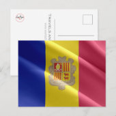 Andorra - Vlaggolven - Briefkaart (Voorkant / Achterkant)