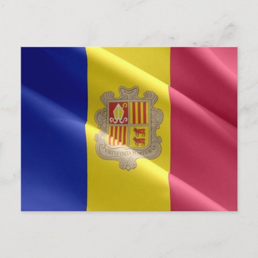 Andorra - Vlaggolven - Briefkaart (Voorkant)