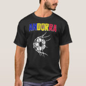 andorra Voetbal in netto steun andorra voetb T-shirt (Voorkant)