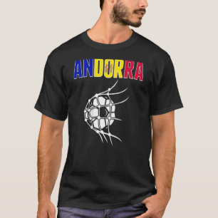 andorra Voetbal in netto steun andorra voetb T-shirt