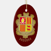 Andorra wapenschild keramisch ornament (Rechts)
