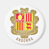 Andorra wapenschild magneet (Voorkant)