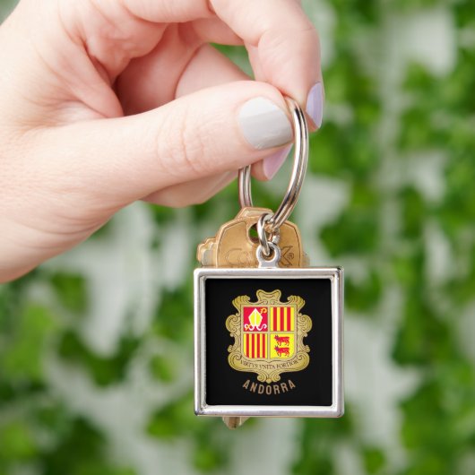 Andorra wapenschild sleutelhanger (Hand)