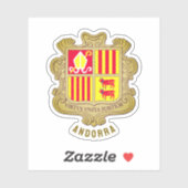Andorra wapenschild sticker (Vel)