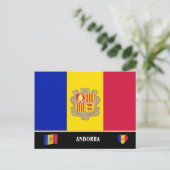 Andorraanse vlag & Andorra reis / Andorra Briefkaart (Staand voorkant)