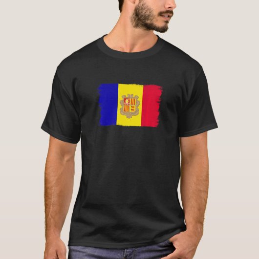 Andorran Flag Andorra T-shirt (Voorkant)
