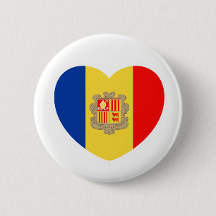Andorran heart - For real Andorrans. Ronde Button 5,7 Cm