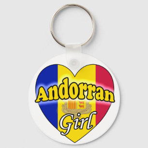 Andorrees meisje sleutelhanger