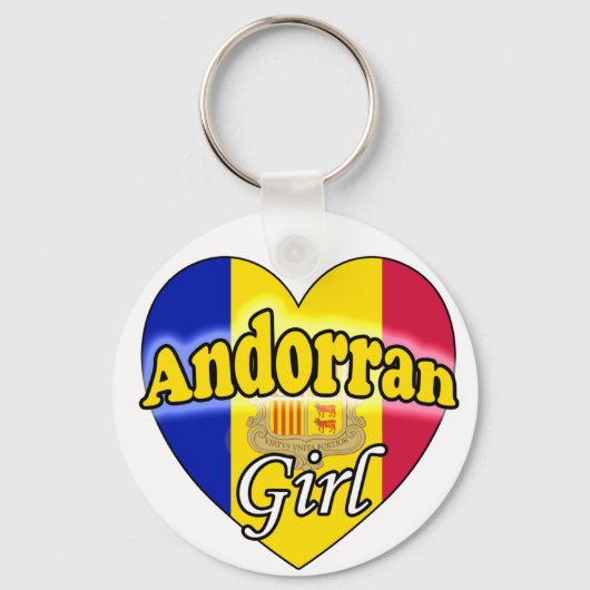 Andorrees meisje sleutelhanger (Voorkant)