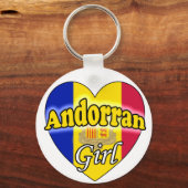 Andorrees meisje sleutelhanger (Voorkant)