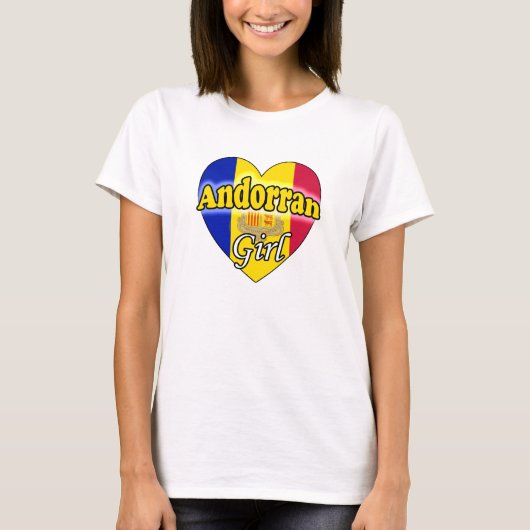 Andorrees meisje t-shirt (Voorkant)