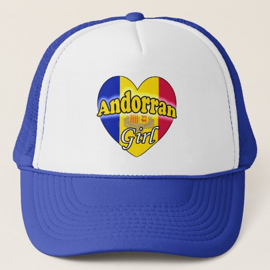 Andorrees meisje trucker pet (Voorkant)