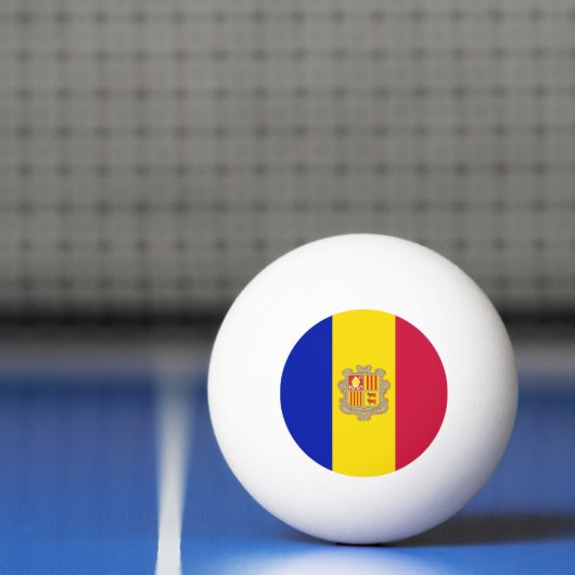 Andorrese vlag pingpongbal (Net)