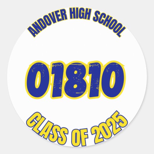 Andover Klas van 2025 Sticker (Voorkant)