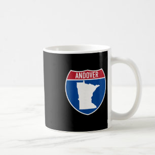 Andover Minnesota Kaart Snelweg Interstate Bord So Koffiemok
