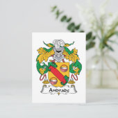 Andrade Family Crest Briefkaart (Staand voorkant)