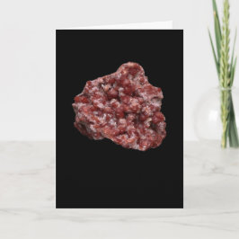 Andradiet Granaat en Calciet Cluster Tekst toevoeg Kaart