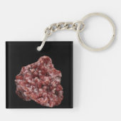 Andradietgranaat en Calcietcluster Sleutelhanger (Achterkant)