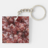 Andradietgranaat en Calcietcluster Sleutelhanger (Achterkant)