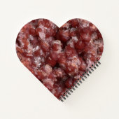 Andradite Garnet Crystal Notitieboek Hart Valentij (Achterkant)
