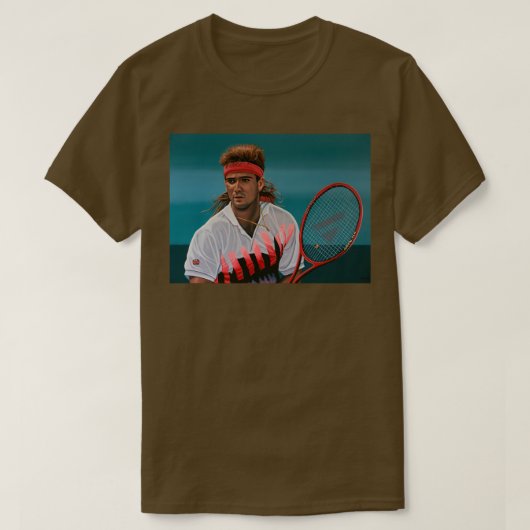 Andre Agassi Painting T-shirt (Design voorkant)