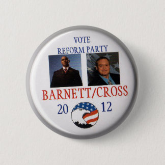 Andre Barnett en Ken Ken Cross Reform Party 2012 Ronde Button 5,7 Cm