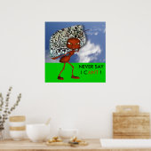 Andre de Ant zal Poster van stroom voorzien (Keuken)