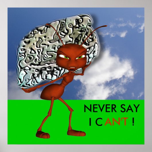 Andre de Ant zal Poster van stroom voorzien (Voorkant)