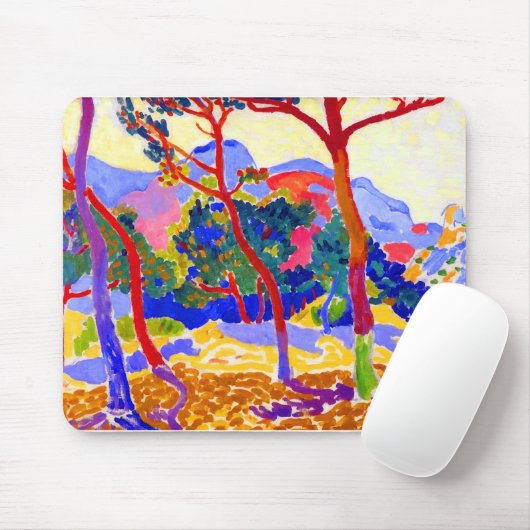 Andre Derain Fauvist Landschap met bomen Muismat (Met muis)