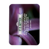 Andre Gide Inspirerend Quote "Wat je bent" Flex Magneet (Verticaal)