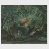 André Giroux Forest Interior met een schilder Cadeaupapier (Vlak)