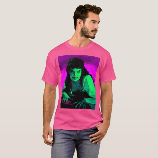 Andre Melly 70s horrorfilms T-shirt (Voorkant volledig)