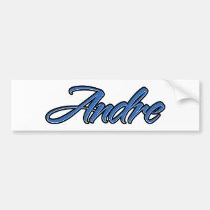 Andre Name blue Aufkleber Sticker Autoaufkleber