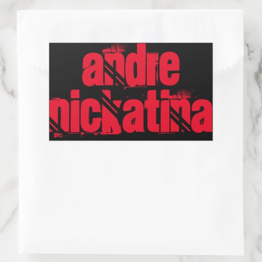 Andre Nickatina Rechthoekige Sticker (Tas)