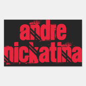 Andre Nickatina Rechthoekige Sticker (Voorkant)