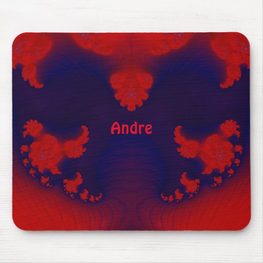 ANDRE ~ Red en Blue Muismat (Voorkant)