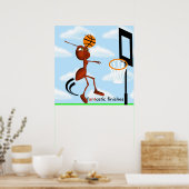 Andre The Ant Basketball Slam Dunk Poster (Keuken)