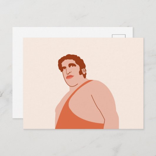 Andre the Giant Briefkaart (Voorkant / Achterkant)