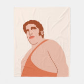 Andre the Giant Fleece Deken (Voorkant)