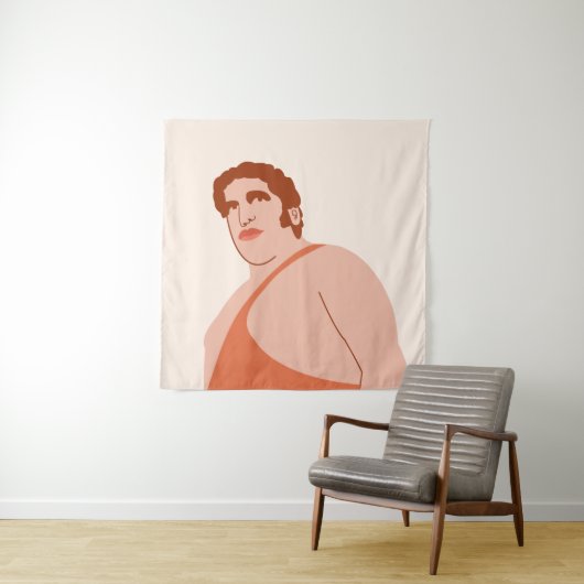 Andre the Giant Wandkleed (In situ)