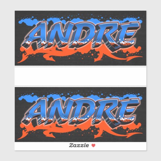 Andre Vorname Name Graffiti Aufkleber Sticker (Vel)