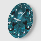 ANDRE ~ WOW! Fractal patroon groen en zwart ~ Grote Klok (Hoek)