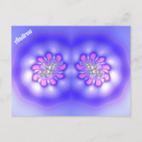 ANDREA ~ 3D Fractal Design ~ Roze Blue Mauve ~