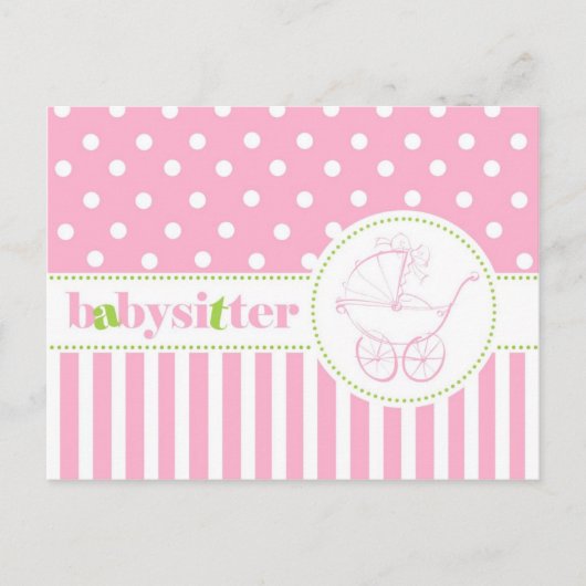 Andrea Babysitter Briefkaart (Voorkant)