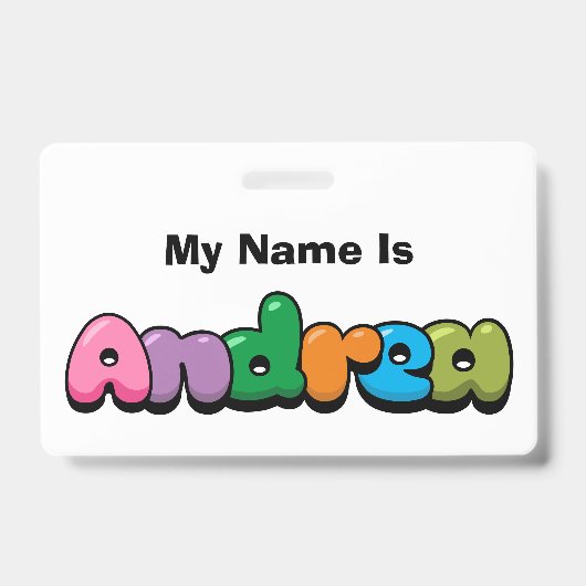 Andrea Badge (Voorzijde)